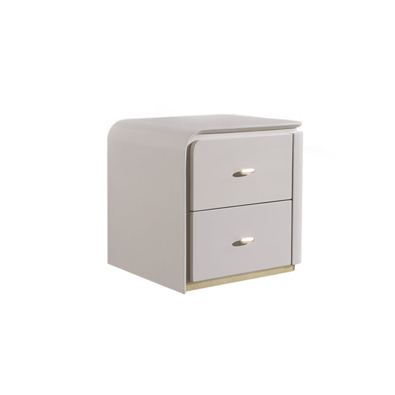 Scandinavian-Style Delicate Touch Bedroom Nightstand - Durable & Multi-Functional Storage Bedside Table 2-Drawer For Bedroom Lumendat