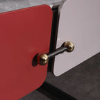 Industrial Stylish Floating Nightstand - Premium Sintered Stone Top & Durable E1 Frame Bedside Table 1-Drawer For Bedroom Lumendat