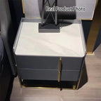 Elegant & Adaptable Scandinavian Nightstand - Stylish Versatility Bedside Table 2-Drawer For Bedroom & Living Room Lumendat