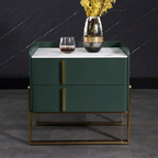 Elegant & Adaptable Scandinavian Nightstand - Stylish Versatility Bedside Table 2-Drawer For Bedroom & Living Room Lumendat