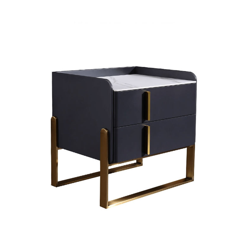 Elegant & Adaptable Scandinavian Nightstand - Stylish Versatility Bedside Table 2-Drawer For Bedroom & Living Room Lumendat