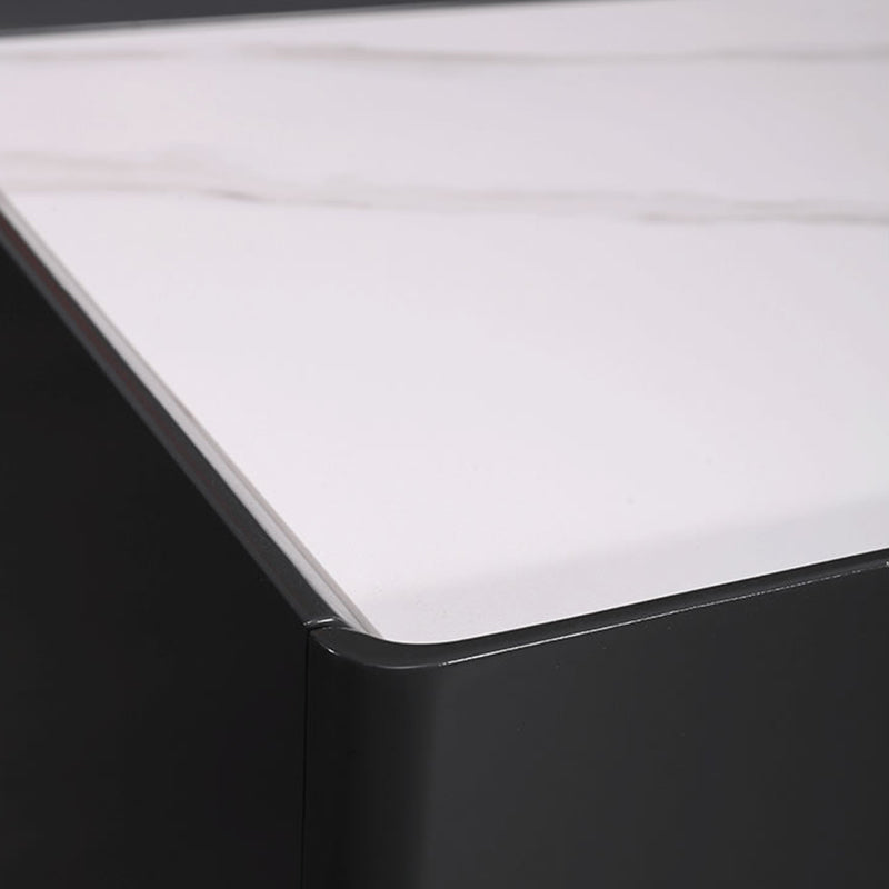 Personalized & Flexible Luxury Bedside Table - Detachable Legs & Symmetrical Block Design Nightstand 2-Drawer For Bedroom Lumendat