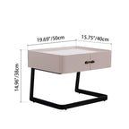 Chic Floating-Design Bedside Table - Balancing Function & Decoration Perfectly Nightstand 1-Drawer For Bedroom Lumendat