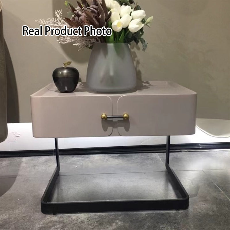 Chic Floating-Design Bedside Table - Balancing Function & Decoration Perfectly Nightstand 1-Drawer For Bedroom Lumendat