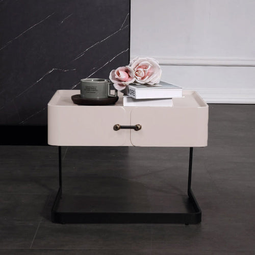 Chic Floating-Design Bedside Table - Balancing Function & Decoration Perfectly Nightstand 1-Drawer For Bedroom Lumendat