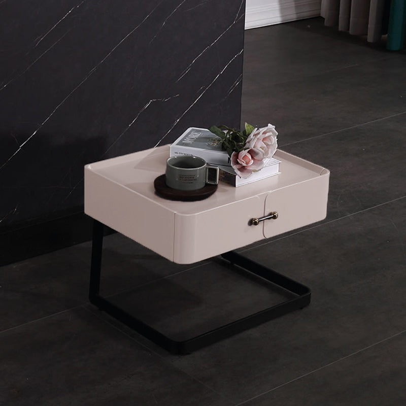 Chic Floating-Design Bedside Table - Balancing Function & Decoration Perfectly Nightstand 1-Drawer For Bedroom Lumendat