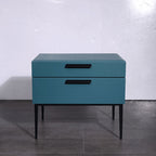 Eco-Friendly Scandinavian Nightstand - Function-Aesthetics Fusion Bedside Table 2-Drawer For Bedroom Lumendat