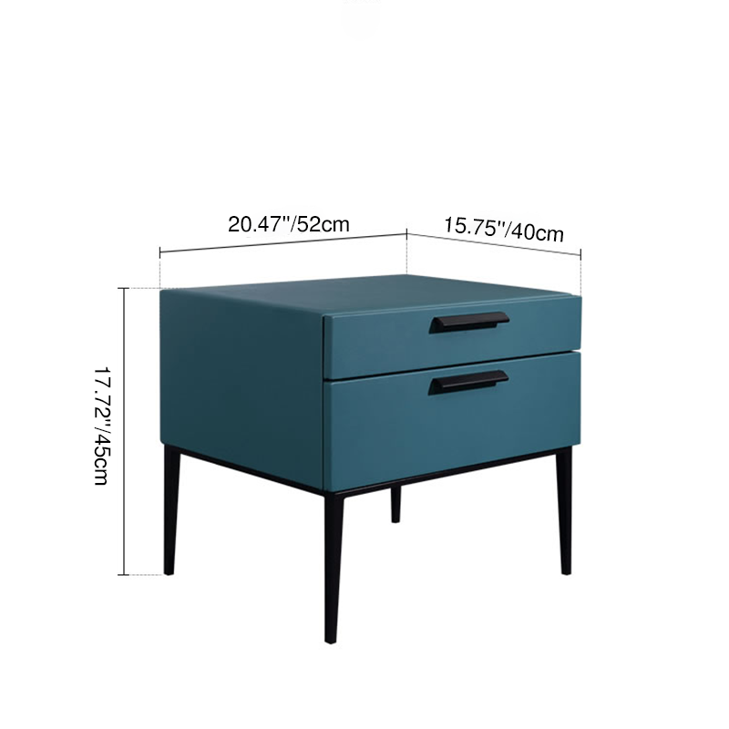 Eco-Friendly Scandinavian Nightstand - Function-Aesthetics Fusion Bedside Table 2-Drawer For Bedroom Lumendat
