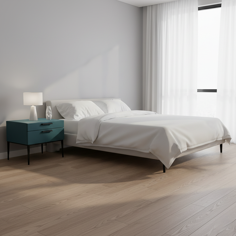 Eco-Friendly Scandinavian Nightstand - Function-Aesthetics Fusion Bedside Table 2-Drawer For Bedroom Lumendat