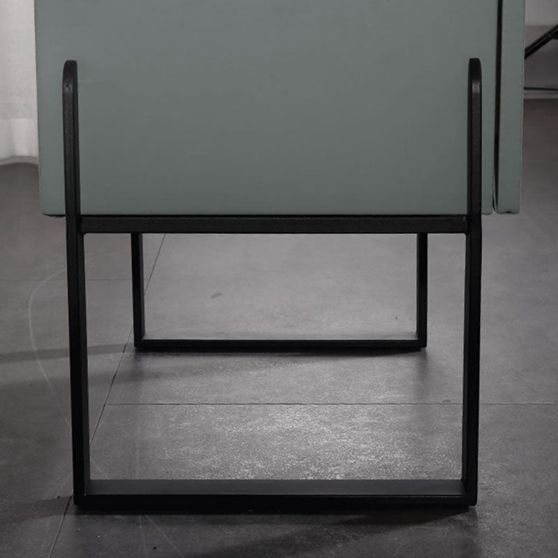 Elegant & Practical Nightstand - Industrial Featuring Faux Leather Upholstery Bedside Table 1-Drawer For Bedroom Lumendat