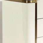 Stylish Minimalist Bedside Table - E1 Eco-Friendly Material Nightstand 3-Drawer For Bedroom & Living Room Lumendat