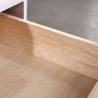 Industrial-Style Bedroom Bedside Table - E1 Eco-Friendly Solid Wood 1-Drawer Nightstand For Bedroom & Living Room Lumendat