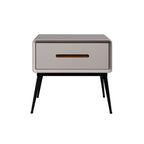 E1 Formaldehyde-Free Bedside Table - Delicate Baking Paint Craftsmanship & Solid Wood 1-Drawer Nightstand For Bedroom & Living Room Lumendat