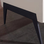 Space-Saving Bedroom Side Table - Durable Baking Paint & Stable Carbon Steel Accents Nightstand 2-Drawer Nightstand For Bedroom Lumendat