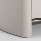Timeless French Elegance Faux Leather Nightstand - Premium Dual Materials & Silky-Smooth Large 2-Drawer Bedside Table For Bedroom Lumendat