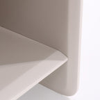 Modern Minimalist Nightstand - Wireless Charging & Easy-Clean Baking Paint Bedside Table -Drawer For Bedroom Lumendat