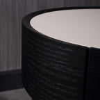 Dual-Material Bedside Table - Corrosion-Resistant Nightstand 1-Drawer For Bedroom Lumendat