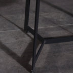 Dual-Material Bedside Table - Corrosion-Resistant Nightstand 1-Drawer For Bedroom Lumendat