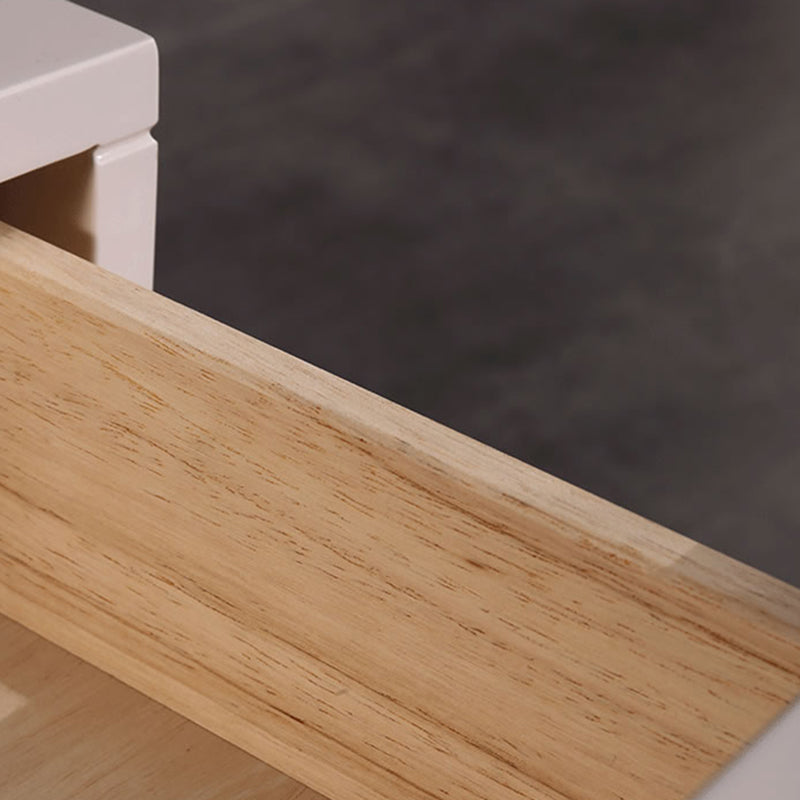 Compact Scandinavian Nightstand - Durable Eco-Friendly Material Bedside Table 2-Drawer For Bedroom Lumendat