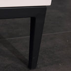 Compact Scandinavian Nightstand - Durable Eco-Friendly Material Bedside Table 2-Drawer For Bedroom Lumendat