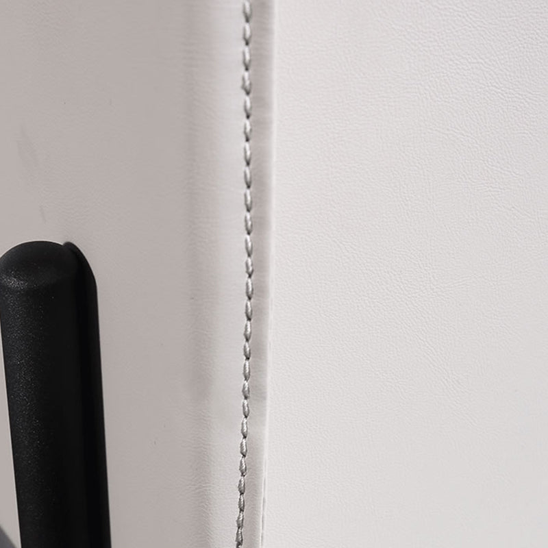 Modern Minimalist Veneered Plywood Nightstand - Matte Black Frame 1-Drawer Bedside Table For Bedroom Lumendat