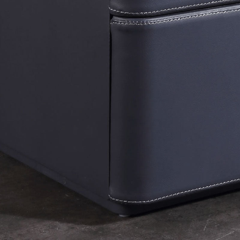 Traditional French Classic 2 Drawers Nightstand - Rounded Corners Bedside Table For Bedroom Lumendat
