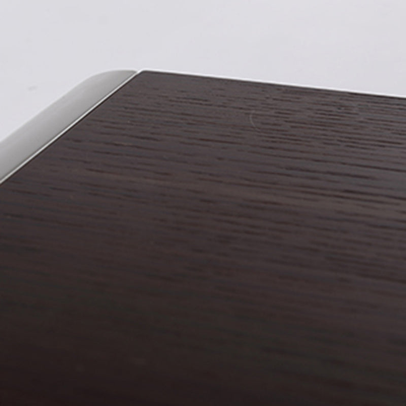 Contemporary Nordic High Gloss Bedside Table - Rounded Corners 2 Drawers Nightstand For Bedroom Lumendat