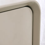 Contemporary Creative Soft Corners Metal Pulls Bedside Table - 2 Drawer Ball Legs Nightstand For Bedroom Lumendat