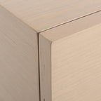Modern Minimalist Alloy Handles Bedside Table - Square 2 Drawers Nightstand For Bedroom Lumendat