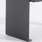 Traditional Clean Geometric Side Table - Metal Base 1 Drawer Nightstand For Bedroom Lumendat