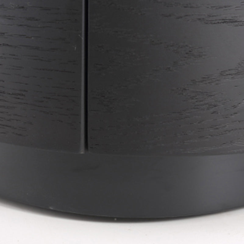 Traditional Vintage Oval Soft-Curve Bedside Table - Sintered Stone 2 Drawers Nightstand For Bedroom Lumendat