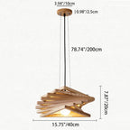 Modern Minimalist Creative Log Triangle 1-light Pendant Light