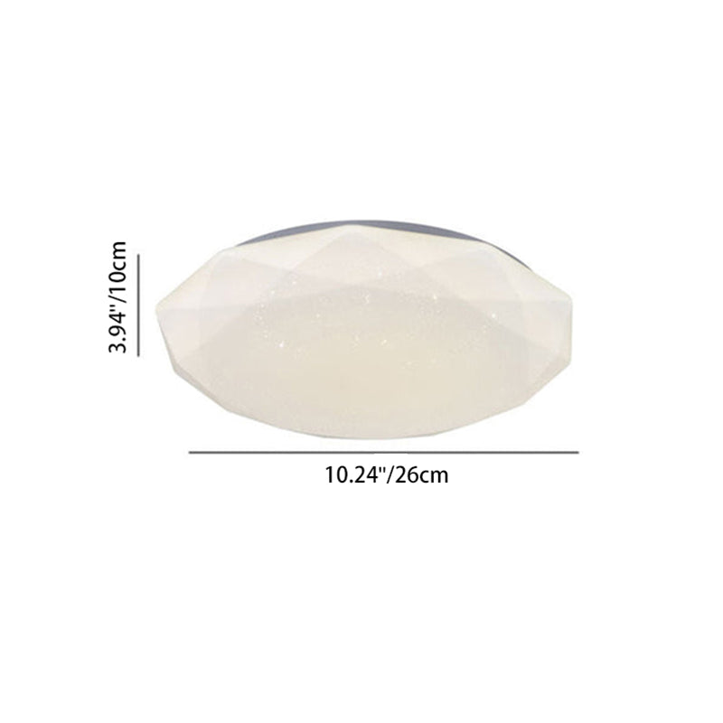 Modern Simplicity Full Sky Star Diamond Shape LED Flush Mount Ceiling Light for Living Room