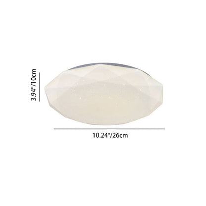 Modern Simplicity Full Sky Star Diamond Shape LED Flush Mount Ceiling Light for Living Room