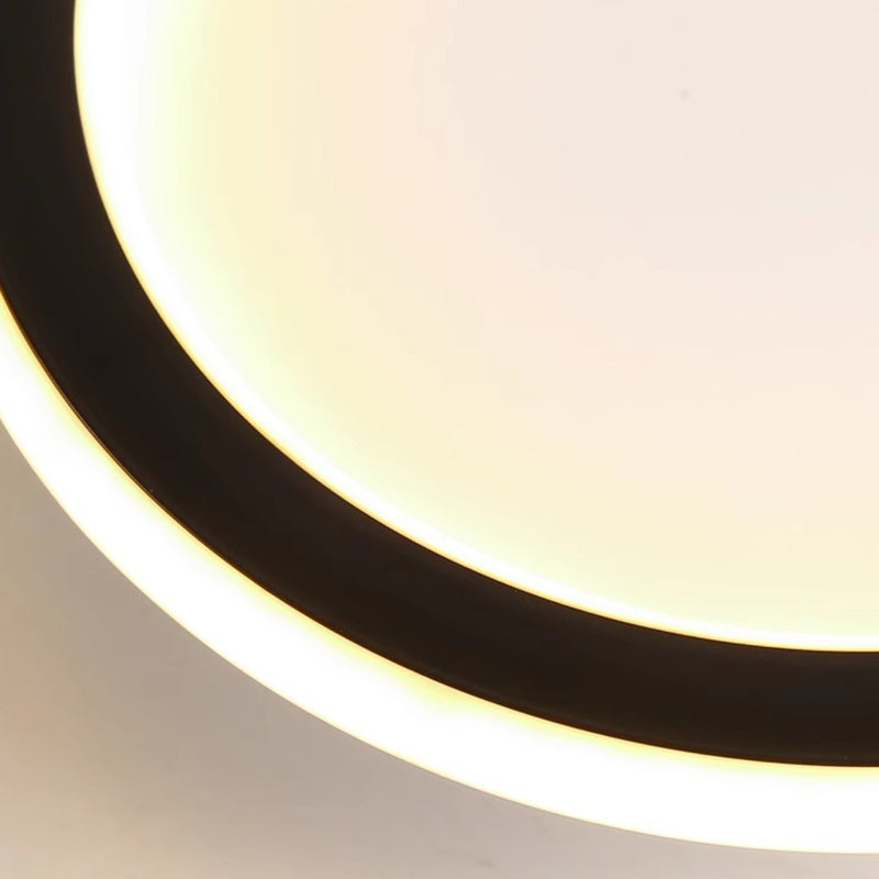 Modern Minimalist Round Pentagon Square Triangle Shape Iron Silicone LED Flush Mount Ceiling Light For Living Room