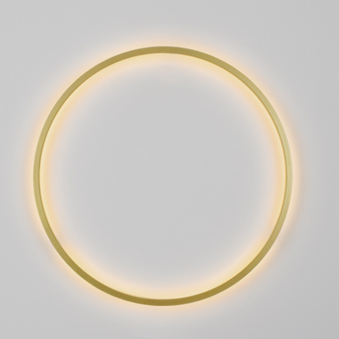 Modern Minimalist Aluminum Acrylic Circle Ring LED Wall Sconce Lamp For Living Room