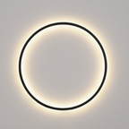 Modern Minimalist Aluminum Acrylic Circle Ring LED Wall Sconce Lamp For Living Room