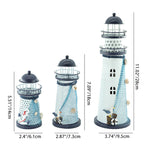 Modern Art Deco Lighthouse Shape Round Iron LED Table Lamp For Bedroom Lumendat