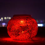 Modern Creative Stained Glass Solar LED Outdoor Garden Lawn Light Lumendat