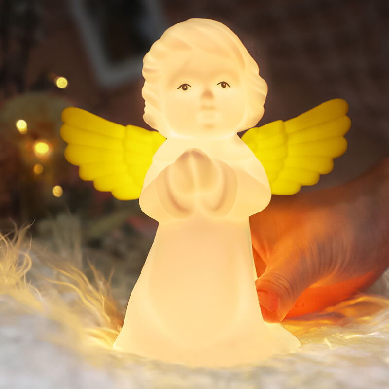 Lumendat Creative Angel Silicone LED Color Changing Kids Night Light Table Lamp Lumendat