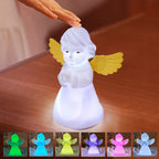 Lumendat Creative Angel Silicone LED Color Changing Kids Night Light Table Lamp Lumendat