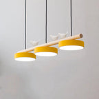 Nordic Creative Bird & Wood Round Island Light LED Chandelier – 6 Colors Lumendat