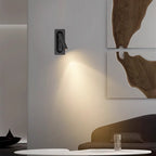 Rectangular Aluminum LED Wall Light With Concealed Switch- Nordic Adjustable Spotlight Wall Sconce For Living Room Lumendat