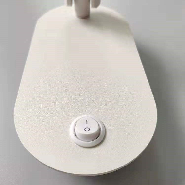 Oval Aluminum LED Wall Lamp - Minimalist Bedside Reading Light With Adjustable Spotlight For Living Room Lumendat