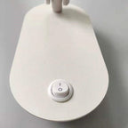Oval Aluminum LED Wall Lamp - Minimalist Bedside Reading Light With Adjustable Spotlight For Living Room Lumendat