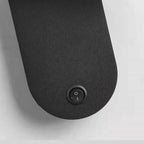 Oval Aluminum LED Wall Lamp - Minimalist Bedside Reading Light With Adjustable Spotlight For Living Room Lumendat