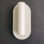 Oval Aluminum LED Wall Lamp - Minimalist Bedside Reading Light With Adjustable Spotlight For Living Room Lumendat