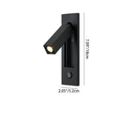 Geometric Recessed Adjustable Aluminum LED Wall Lamp - Minimalist Wall Light With Multi-Angle Spotlight For Bedroom Lumendat