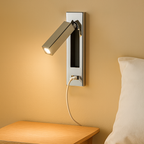 Geometric Recessed Adjustable Aluminum LED Wall Lamp - Minimalist Wall Light With Multi-Angle Spotlight For Bedroom Lumendat