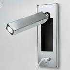 Geometric Recessed Adjustable Aluminum LED Wall Lamp - Minimalist Wall Light With Multi-Angle Spotlight For Bedroom Lumendat